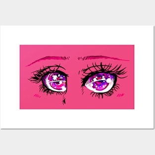 Galaxy Eyes Illustration Posters and Art